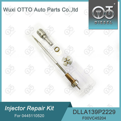 0445110520 مجموعة إصلاح حقن بوش مع فوهة DLLA139P2229 والصمام F00VC45204