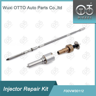 F00VW30112 مجموعة إصلاح المحقن للمحقن 0445110581 تشمل الفوهة F00VW30112 وغطاء الصمام T614