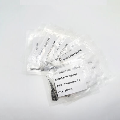 مقطور عام للسكك الحديدية إصلاح شيم كيت 2.0mm قطر إصلاح شيم غسالات 3.80-4.30 ((0.05mm) 50pcs / Bag Diesel Injector إصلاح قطع الغيار
