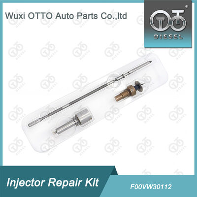 F00VW30112 مجموعة إصلاح المحقن للمحقن 0445110581 تشمل الفوهة F00VW30112 وغطاء الصمام T614