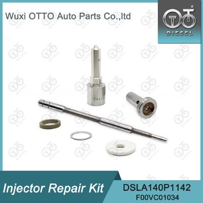 DSLA140P1142 مجموعة إصلاح حقن بوش تشمل فوهة DSLA140P1142 والصمام F00VC01034